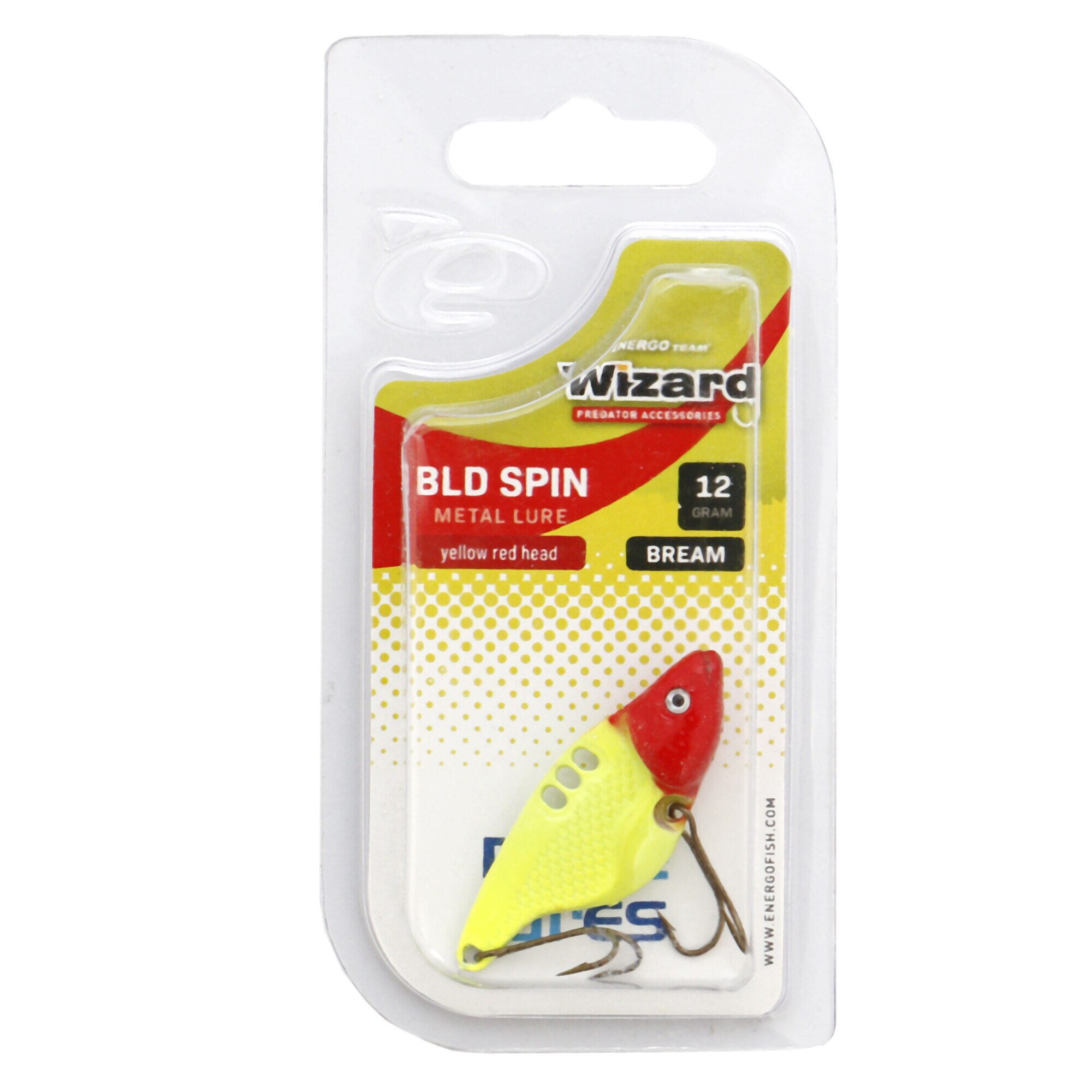 Oscilanta Wizard bld spin bream 12gr yellow red head