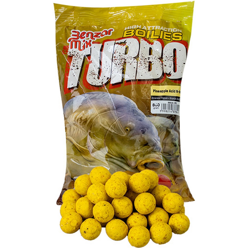 Boilies Benzar Turbo Boilie 20mm, 800g ANANAS BUTYRIC