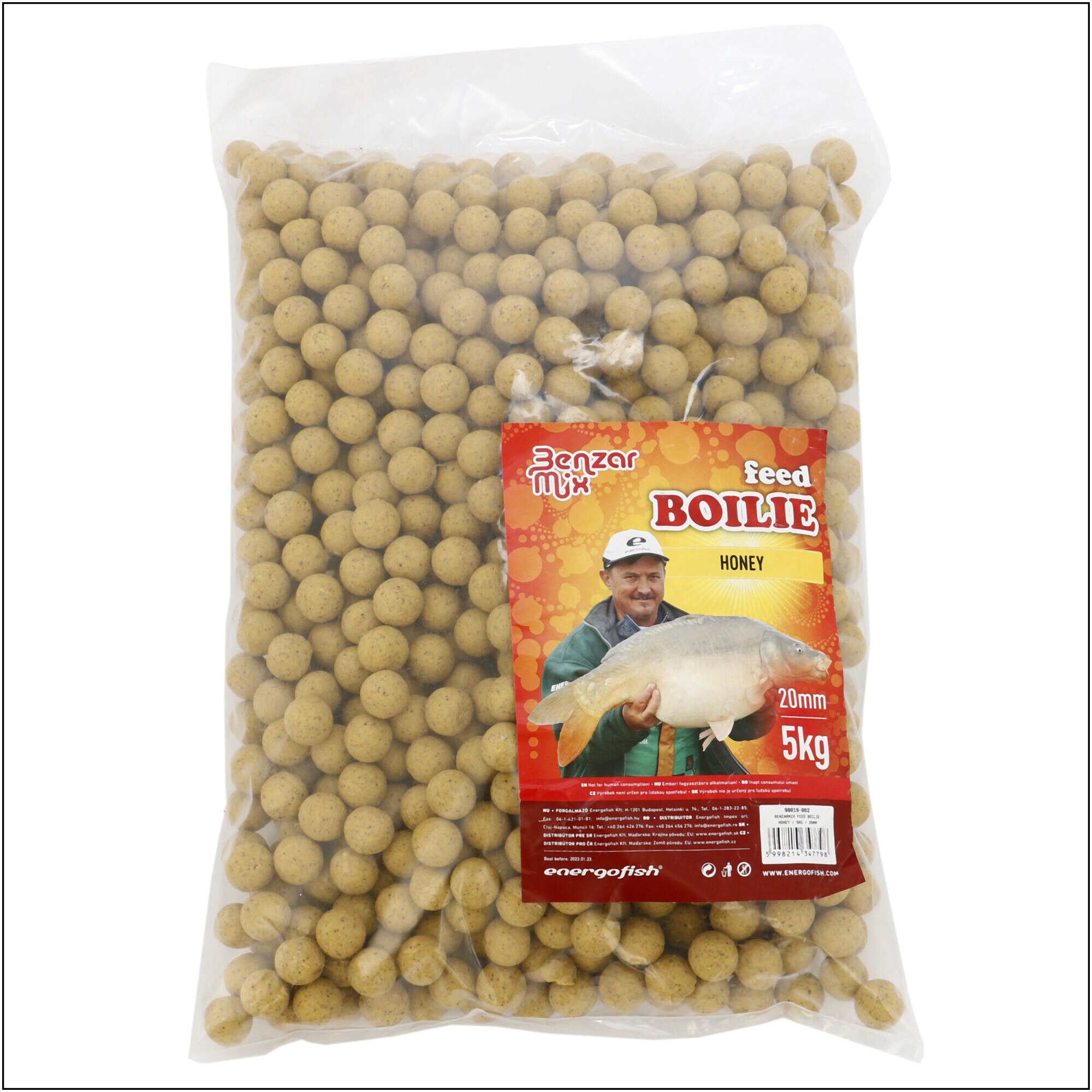 Boilies Benzar Turbo Boilie Miere galben 5Kg 20mm