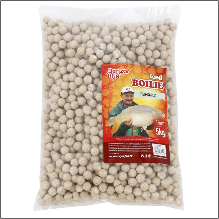 Boilies Benzar Turbo Boilie Peste-usturoi Alb 5kg 16mm