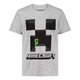Pijamale copii Minecraft Creeper Gray, Gri - Negru, 8 ani