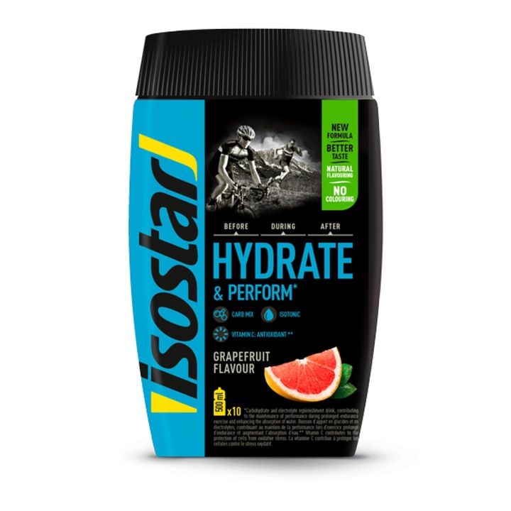 Изотонична напитка ISOSTAR Hydrate & Perform Powder, Грейпфрут, 0.400 кг