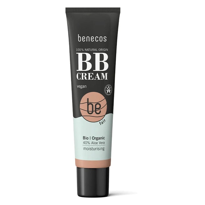 BB Cream Natural Glow 8in1 FAIR, ten deschis cu subton neutru sau cald, finisaj natural, 30ml - Benecos