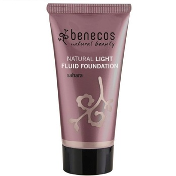 Fond de ten natural Light Fluid Sahara ten mediu 30 ml Benecos Fond de ten natural Light Fluid Sahara ten mediu 30 ml Benecos