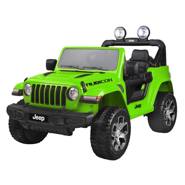 Jeep Wrangler Rubicon 4x4 zöld elektromos kisautó