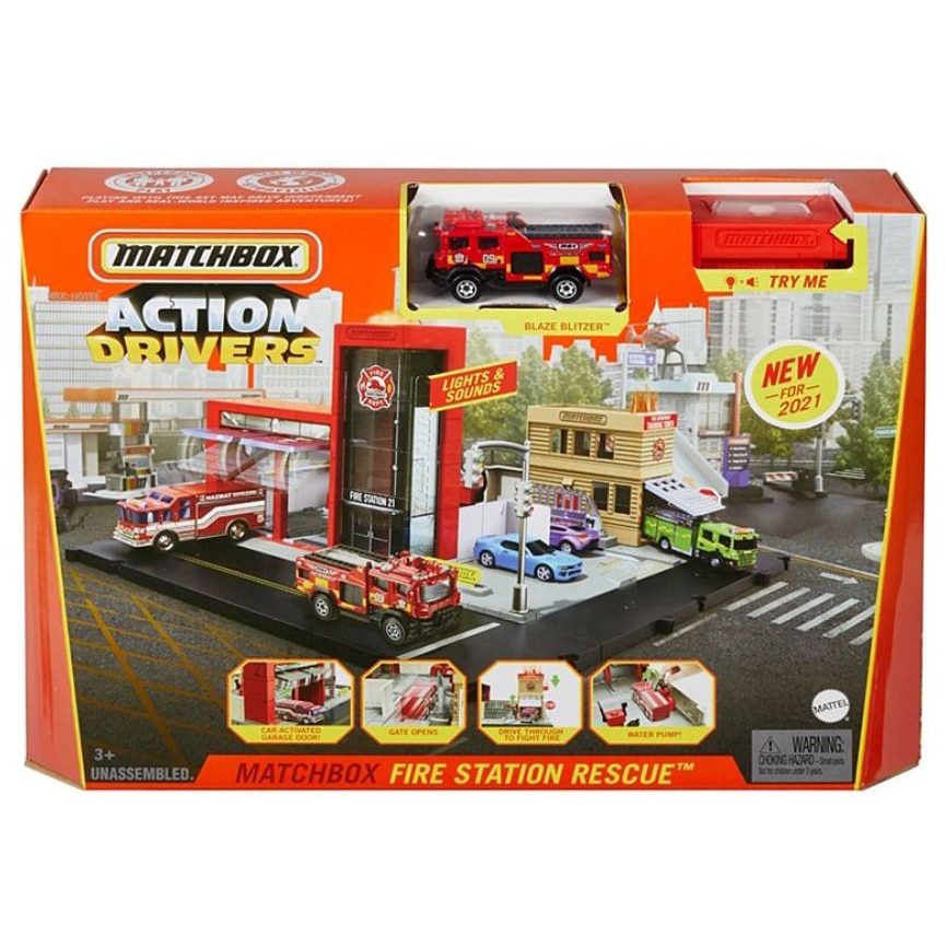 Set de joaca Matchbox - Statia de Pompieri
