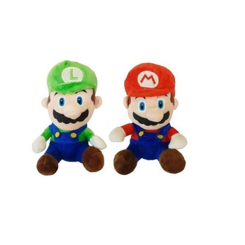 Set 2 Jucarii din plus Mario si Luigi, simpaticii instalatori italieni, functie muzicala, inaltime 20 cm, agatatoare cu ventuza, multicolor Set 2 Jucarii din plus Mario si Luigi, simpaticii instalatori italieni, functie muzicala, inaltime 20 cm, agatatoare cu ventuza, multicolor