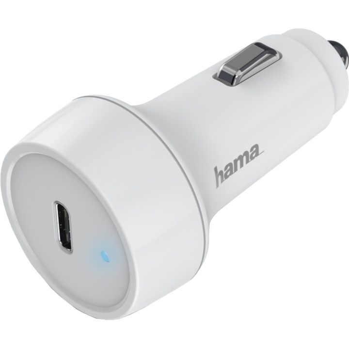 Incarcator auto Hama PD/Qualc, 18W, alb