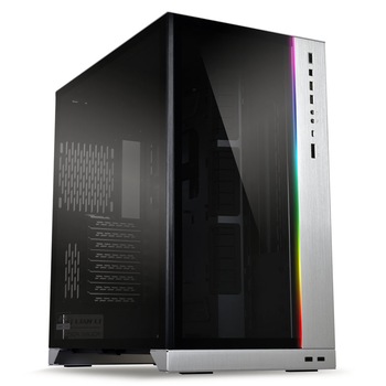 Carcasa Lian Li O11 Dynamic XL ROG, Tempered Glass, Full Tower, fara sursa, Silver Carcasa Lian Li O11 Dynamic XL ROG, Tempered Glass, Full Tower, fara sursa, Silver