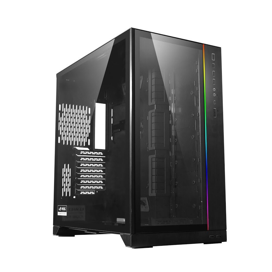 Carcasa Lian Li O11 Dynamic XL ROG, Tempered Glass, Full Tower, fara sursa, Black