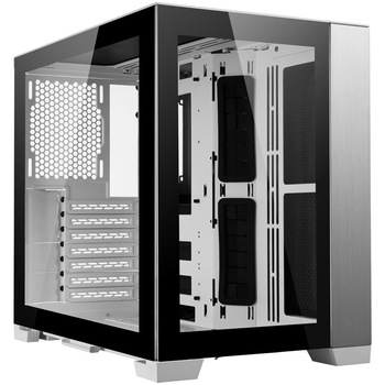Carcasa Lian Li O11 Dynamic Mini, Tempered Glass, Mid-Tower, fara sursa, White Carcasa Lian Li O11 Dynamic Mini, Tempered Glass, Mid-Tower, fara sursa, White