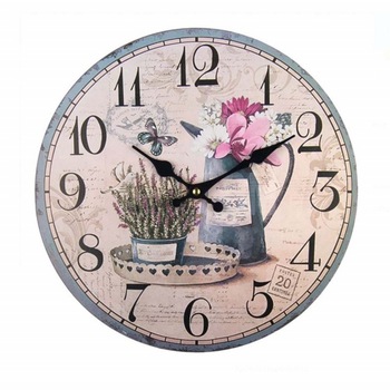 Ceas de perete, model Power of flower, 30 cm, Pufo Ceas de perete, model Power of flower, 30 cm, Pufo