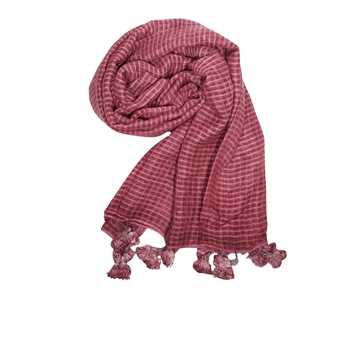 Esarfa dama, roz inchis, cu ciucuri , dimensiune 172X79 cm Esarfa dama, roz inchis, cu ciucuri , dimensiune 172X79 cm