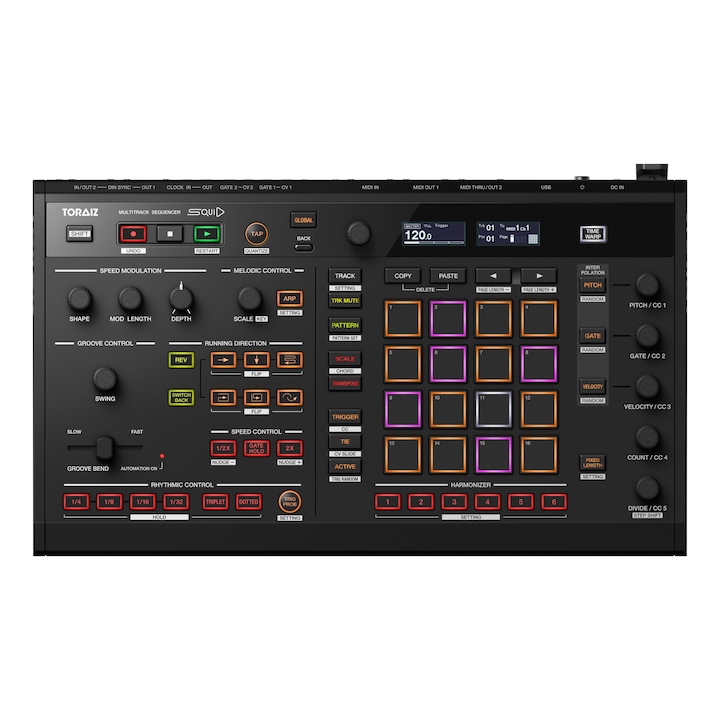 Controler MIDI Pioneer Dj Toraiz SQUID, negru