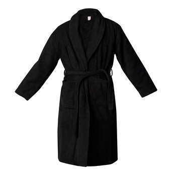 Halat Bianca 100% bumbac culoare negru S/M Halat Bianca 100% bumbac culoare negru S/M