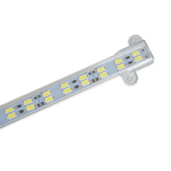 Banda LED rigida 8W, 560Lm, 600x14 mm, 6400k, IP65, 5730