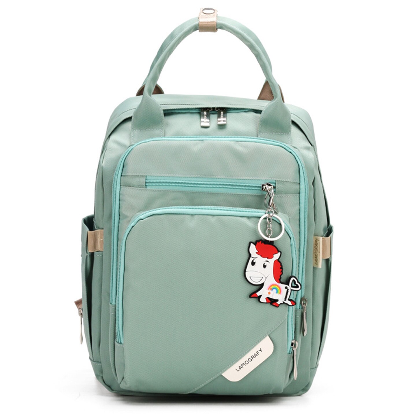 Geanta pentru mamici 2021 Bebumi, model C, verde inchis