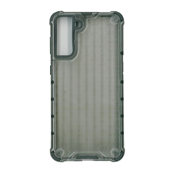 Husa protectie spate anti-shock hexa, pentru Samsung Galaxy S21 Plus (5G), negru