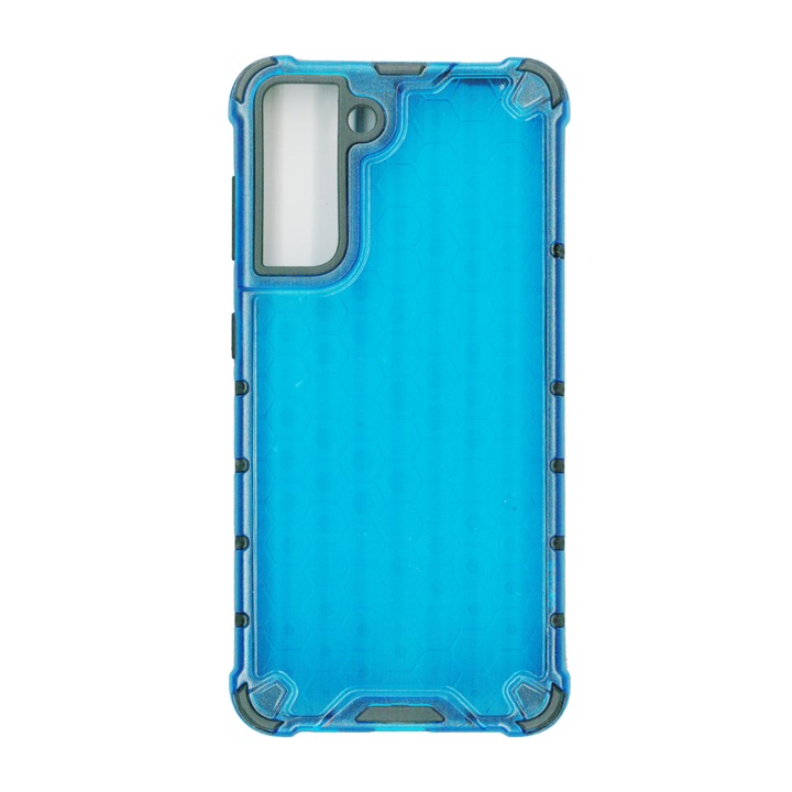 Husa protectie spate anti-shock hexa, pentru Samsung Galaxy S21 (5G), albastru