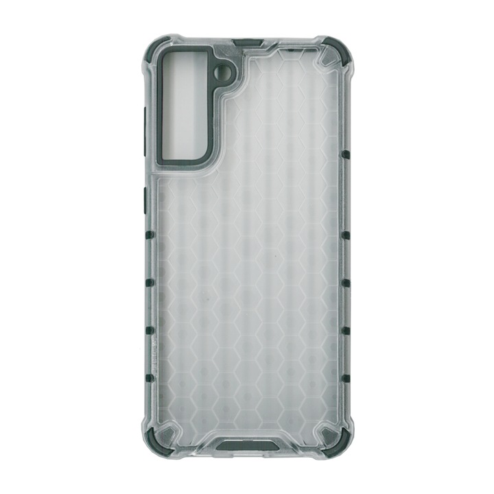 Husa protectie spate anti-shock hexa, pentru Samsung Galaxy S21 Plus (5G), alb