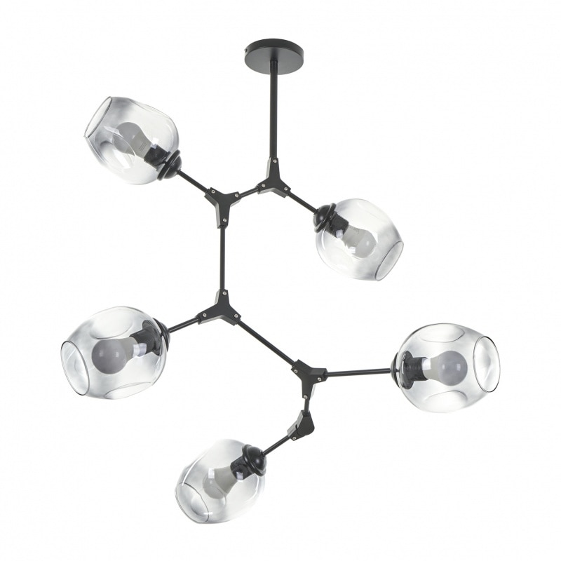 Lustra DNA, negru, 5xe27, el 2324/5 bk