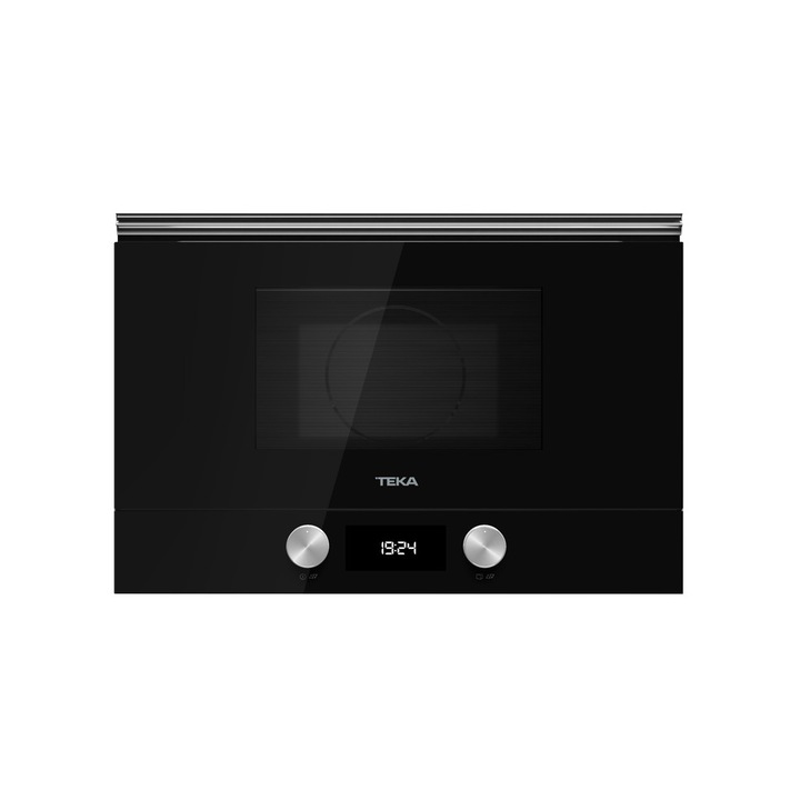 Микровълнова фурна Teka Maestro, ML8220 BIS, с грил, 9 автоматични програми, 22 л, електронно управление, LED дисплей, керамична основа, свалящ се грил, черна