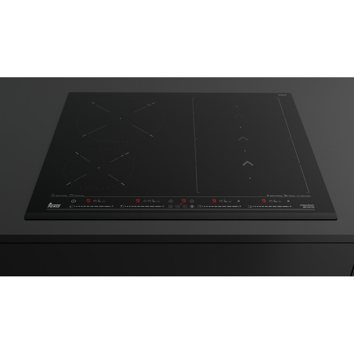 Плот Teka Maestro, IZS 66700, индукционен, 4 зони, iCooking, Multislider Pro сензорно управление, Slide Cooking, скосен фасет