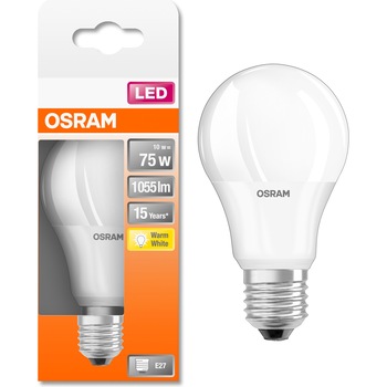 Bec LED Osram LED STAR A75 E27, 10W (75W), 1055 lm, lumina calda (2700K) Bec LED Osram LED STAR A75 E27, 10W (75W), 1055 lm, lumina calda (2700K)