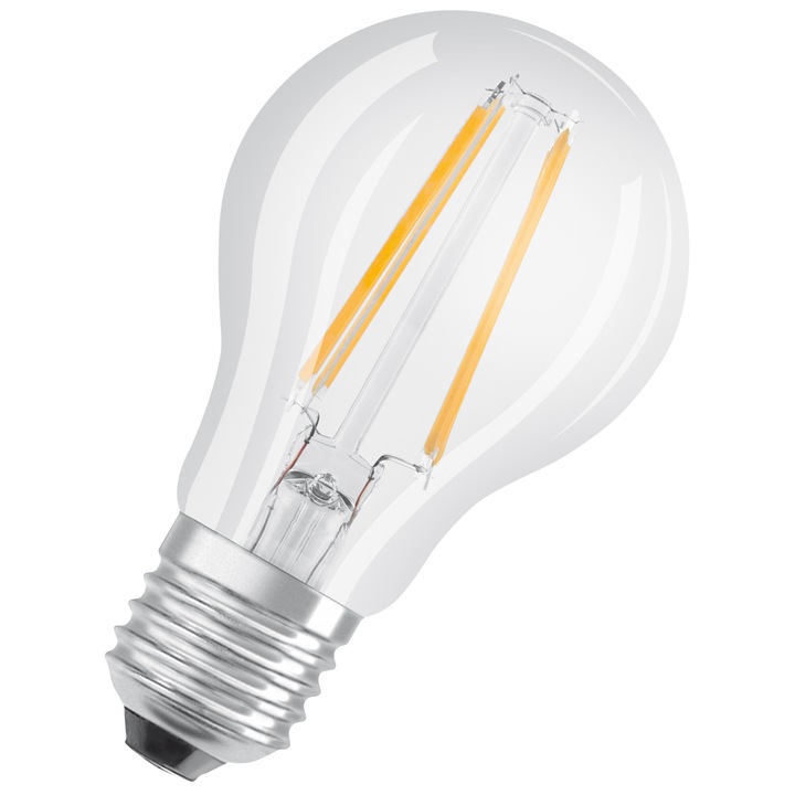 Комплект 5 крушки LED Osram FIL A60, E27, 6.5W (60W), 806 лумена, Неутрална светлина (4000K), A+, Енергиен клас E