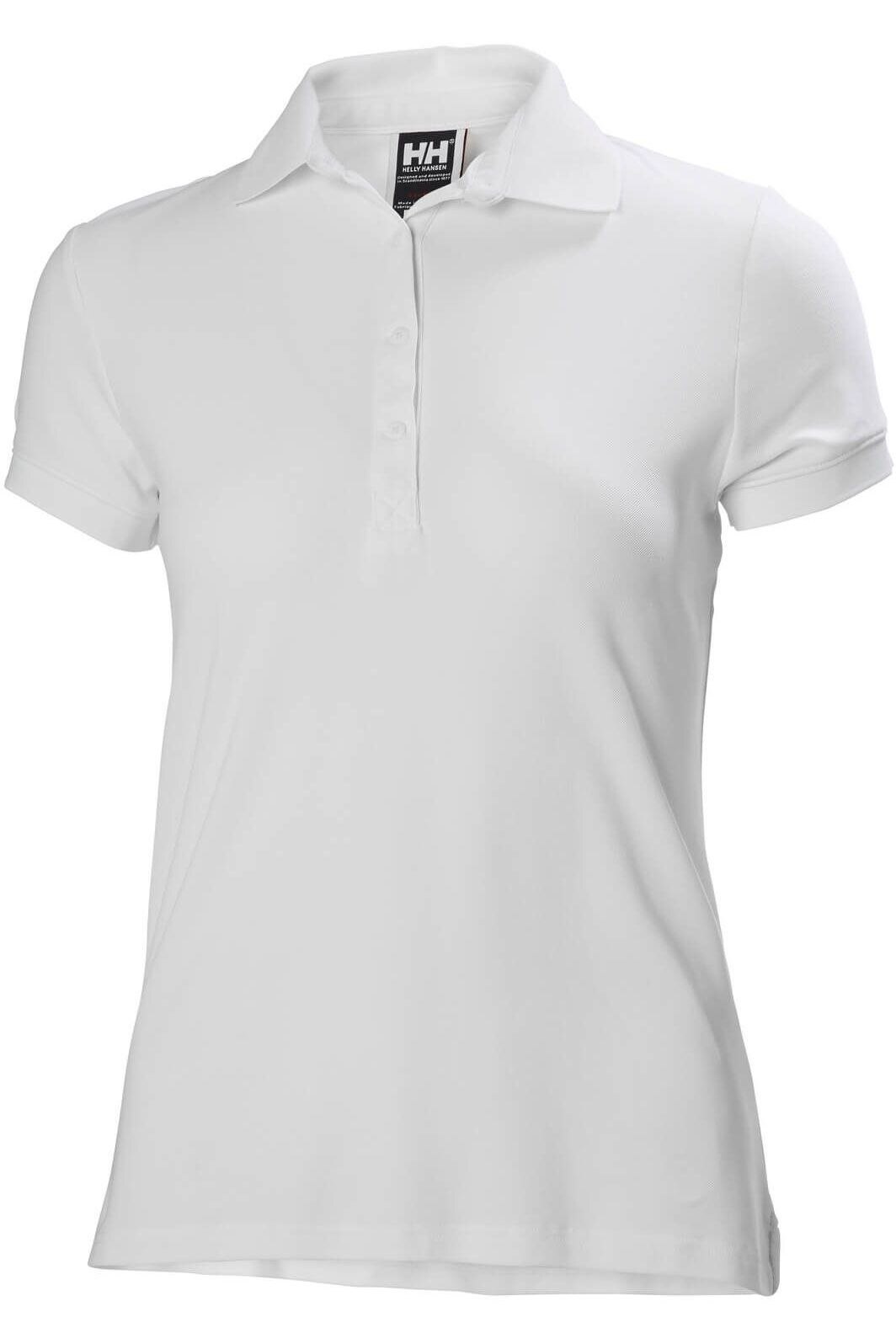 Tricou cu guler pentru femei Helly Hansen W Crewline Polo, Alb