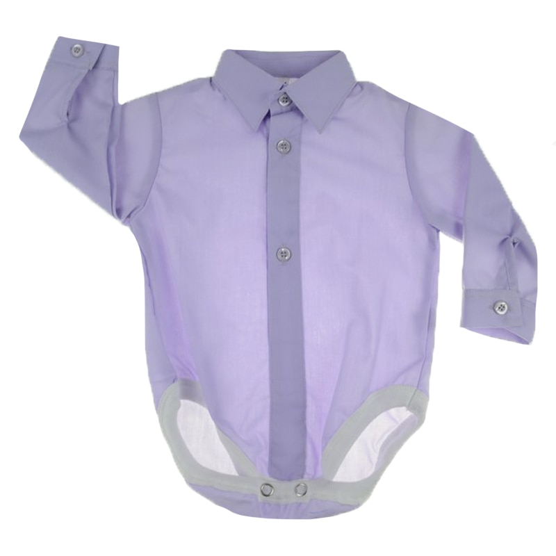 Body cu maneca lunga pentru baieti Mini Junior KSL-203C, Mov, 74 cm