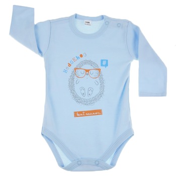 Body cu maneca lunga pentru baieti Koala Igielka T1-600A, Albastru, 86 cm Body cu maneca lunga pentru baieti Koala Igielka T1-600A, Albastru, 86 cm