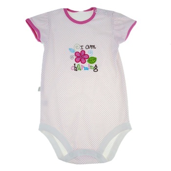 Body cu maneca scurta pentru fete Koala Lala 02-718A, Alb, 92 cm Body cu maneca scurta pentru fete Koala Lala 02-718A, Alb, 92 cm