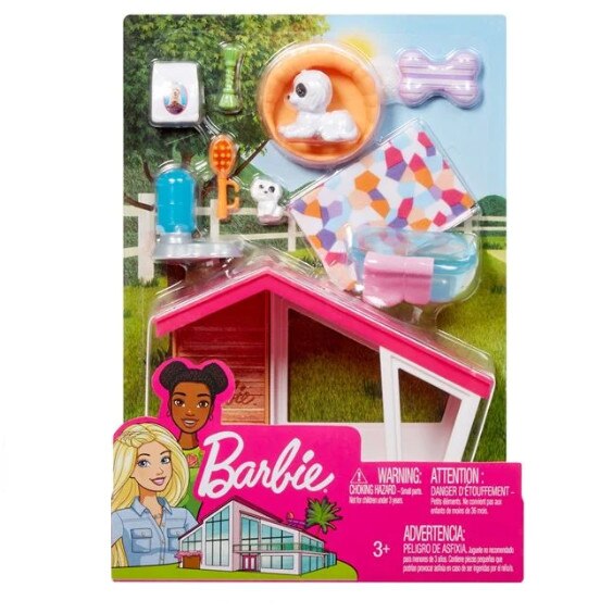 Set Barbie Casuta Animalelor, multicolor, +3 ani, 19x8x27 cm