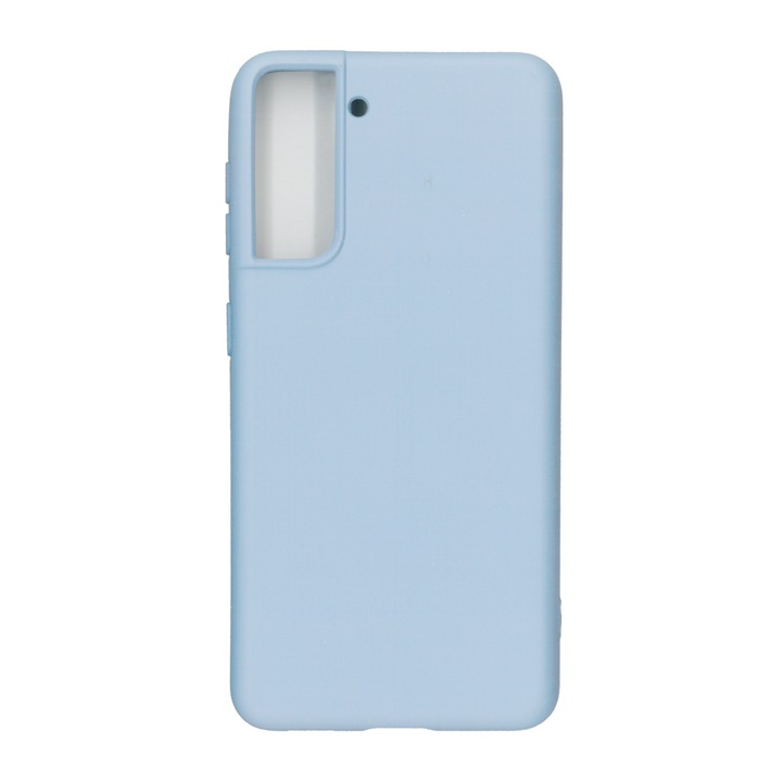 Husa Liquid din silicon mat pentru Samsung Galaxy S21 (5G), bleu