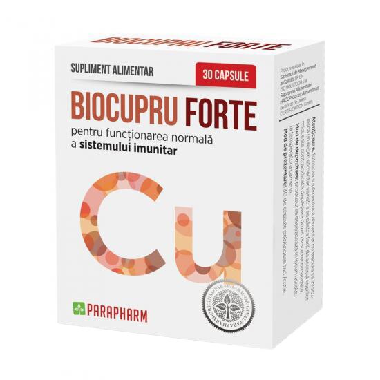 Supliment alimentar BioCupru Forte, Parapharm, 30 capsule