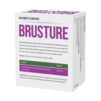 Supliment alimentar Brusture, Parapharm, 30 capsule Supliment alimentar Brusture, Parapharm, 30 capsule