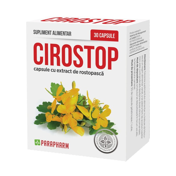 Supliment alimentar Cirostop, Parapharm, 30 capsule