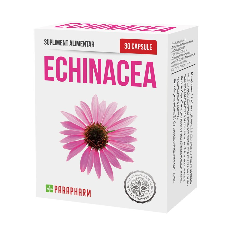 Supliment alimentar Echinacea, Parapharm, 30 capsule