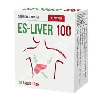 Supliment alimentar Es-Liver 100, Parapharm, 30 capsule Supliment alimentar Es-Liver 100, Parapharm, 30 capsule
