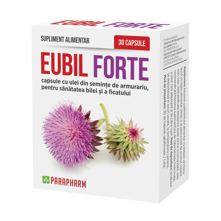 Supliment alimentar Eubil Forte, Parapharm, 30 capsule