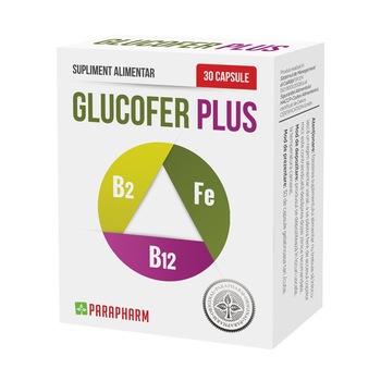 Supliment alimentar Glucofer Plus, Parapharm, 30 capsule Supliment alimentar Glucofer Plus, Parapharm, 30 capsule