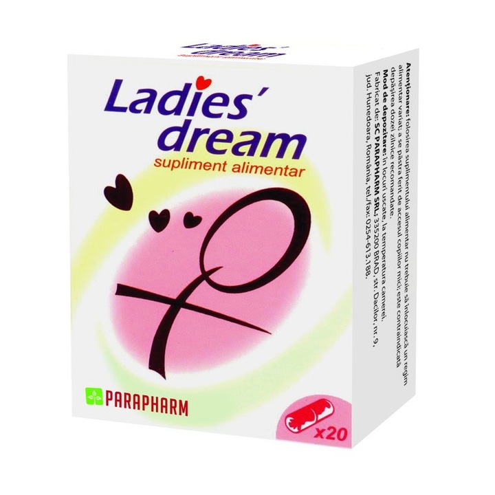 Ladies dream étrend-kiegészítő, Parapharm, 20 kapszula