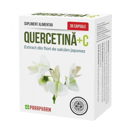 Supliment alimentar Quercetina+C, Parapharm, 30 capsule