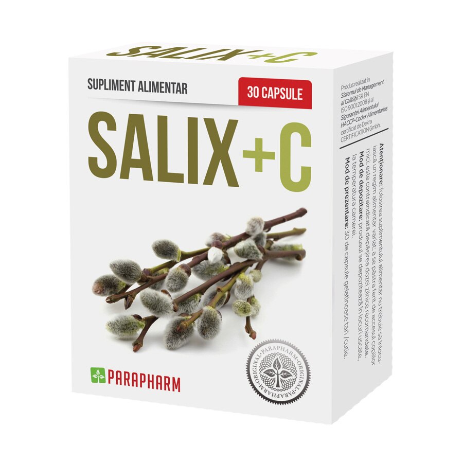 Supliment alimentar Salix+C, Parapharm, 30 capsule