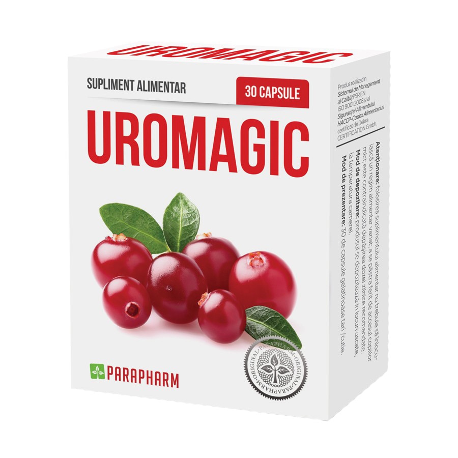 Supliment alimentar Uro-Magic, Parapharm, 30 capsule