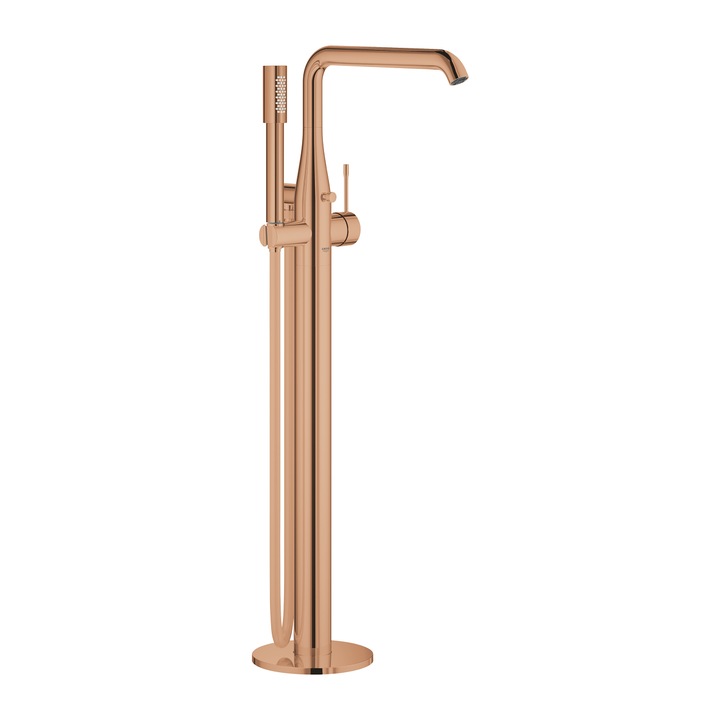 Baterie cada dus, Grohe, Essence, tip freestanding, cupru (warm sunset)