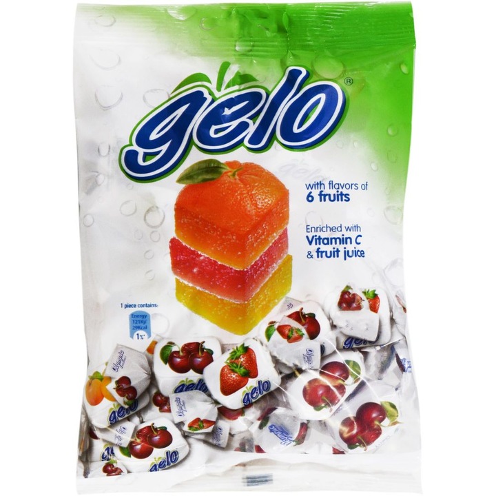 Gelo zselé gyümölcsízzel, 200 g