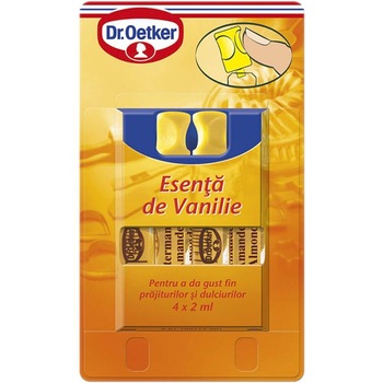 Cutie 4 Esente de Vanilie Dr. Oetker, 4 ml/Buc Cutie 4 Esente de Vanilie Dr. Oetker, 4 ml/Buc