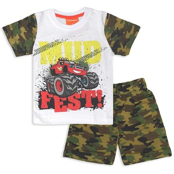 Pijama baieti, Blaze, maneca scurta, 4 ani/104 cm, multicolor, 100% bumbac Pijama baieti, Blaze, maneca scurta, 4 ani/104 cm, multicolor, 100% bumbac